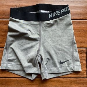 Gray Nike Pro spandex